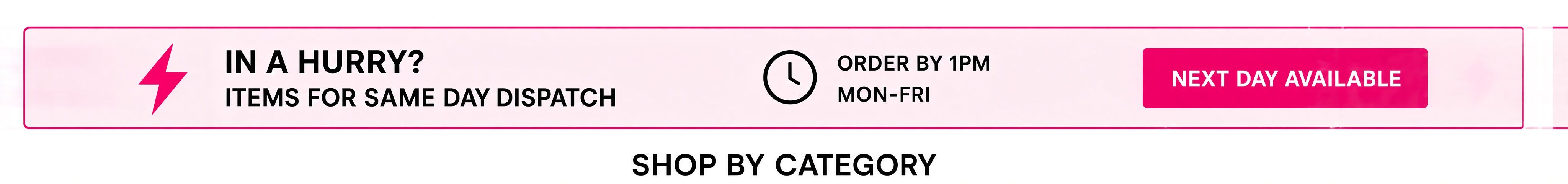 Next day delivery available