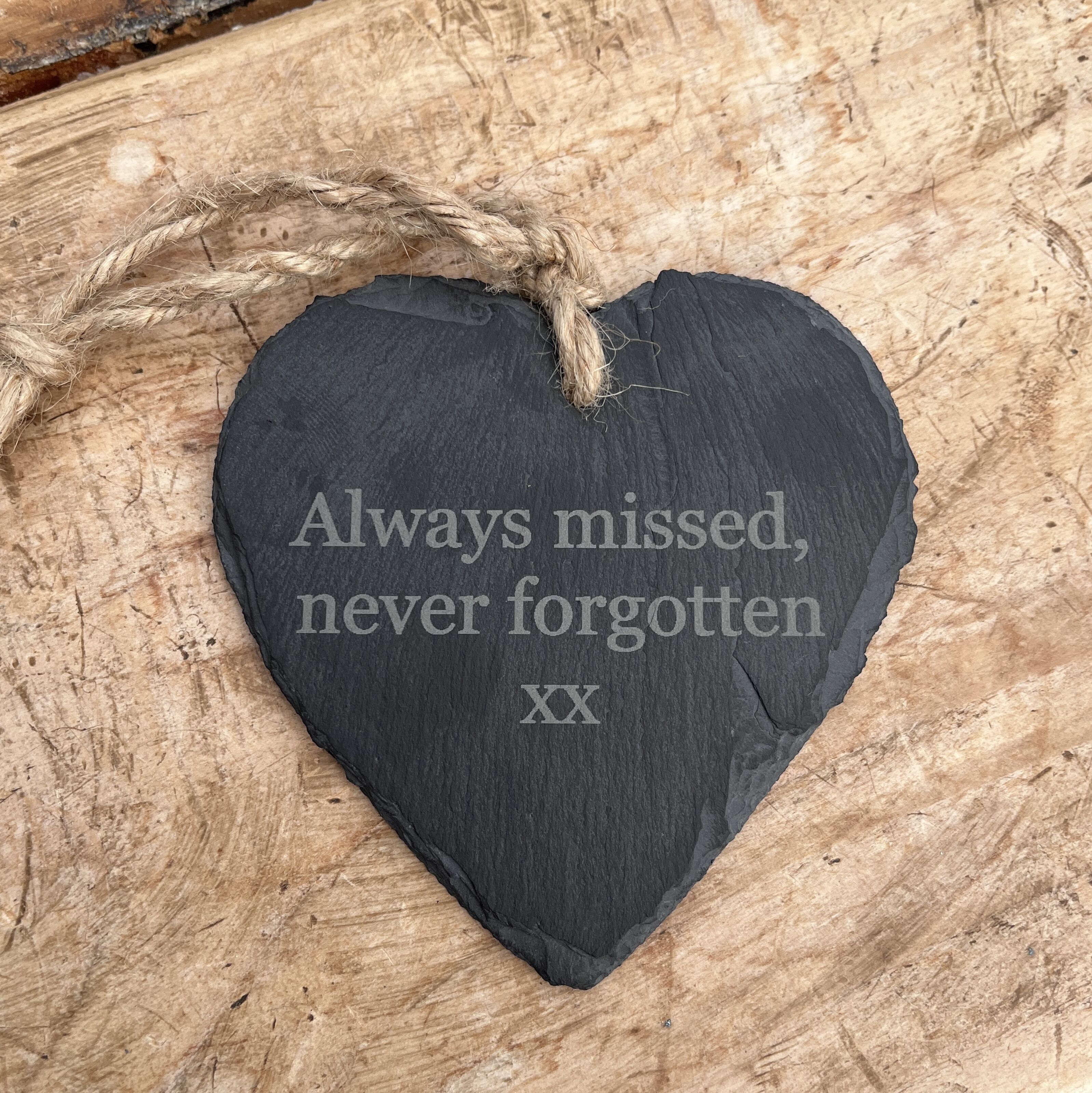 Engraved Slate Heart Friendship Quotes Gifts for Friends 