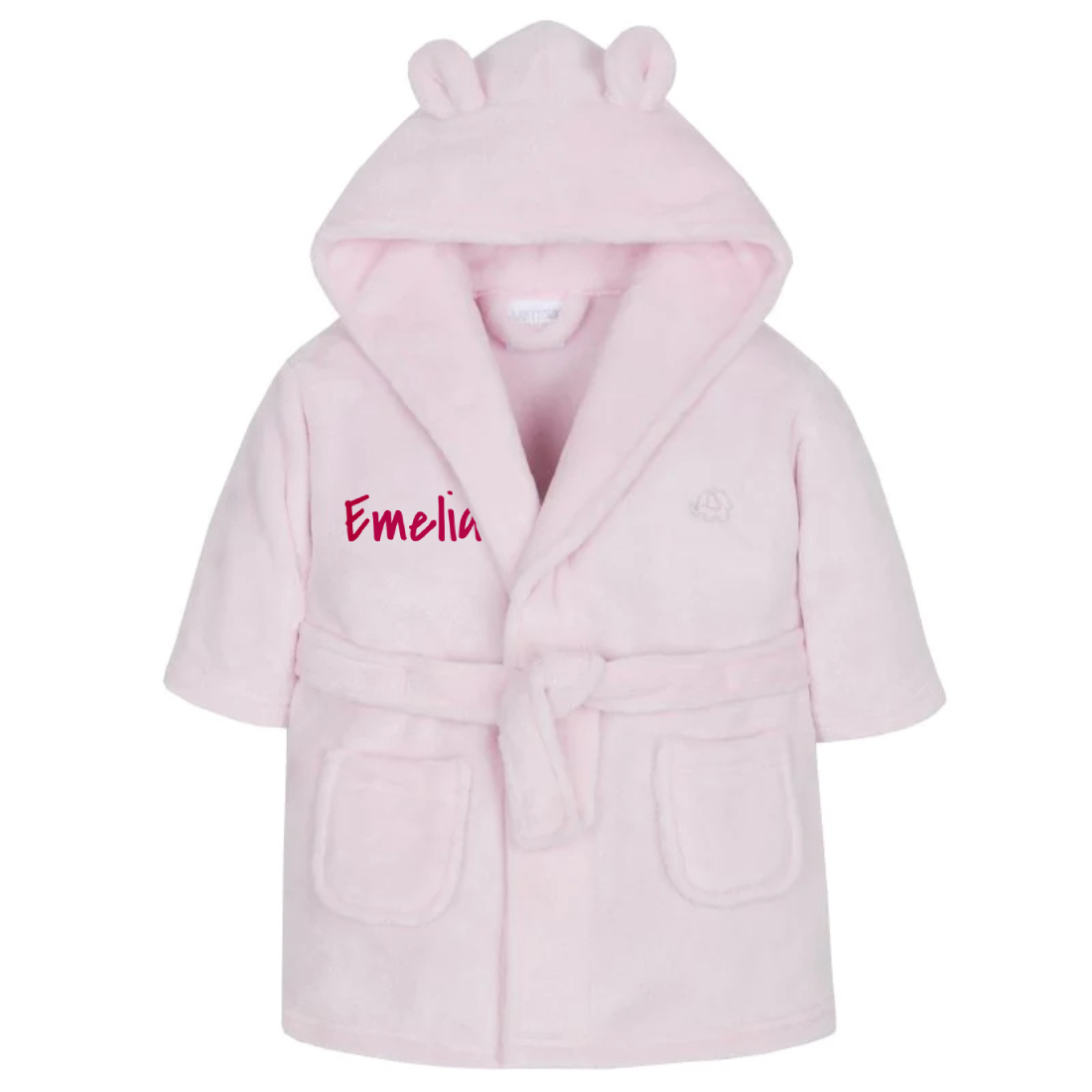 Pink baby clearance dressing gown